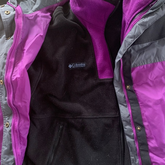 Vintage Columbia Sportswear Company Bugaboo Jacket Set Shell With Fleece Jacket - Picture 4 of 16